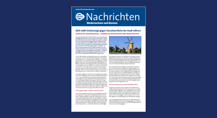 BdSt-Nachrichten Niedersachsen und Bremen Dezember 2025