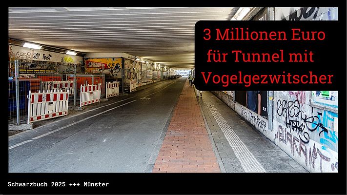 Teurer Wohlfühltunnel in Münster