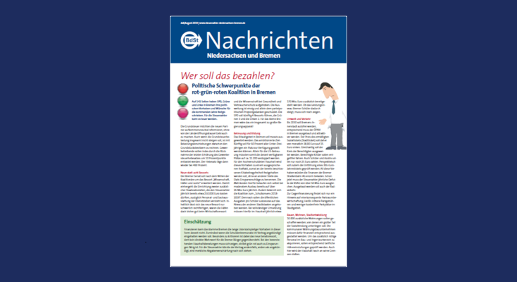 BdSt-Nachrichten Niedersachsen und Bremen Juli/August 2019 BdSt-Nachrichten Niedersachsen und Bremen Juli/August 2019