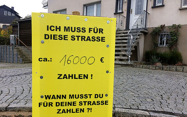 Spärliche Förderung - Straßenbaubeiträge abschaffen Spärliche Förderung - Straßenbaubeiträge abschaffen