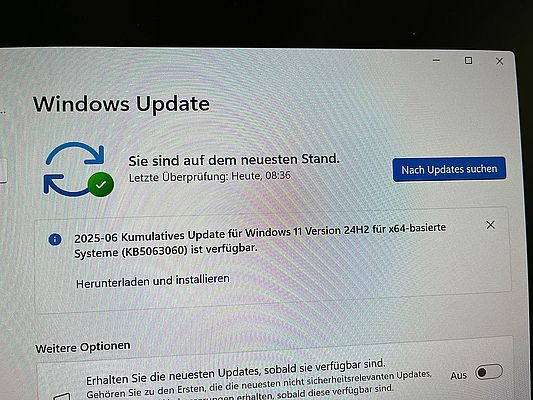 Update fehlgeschlagen?