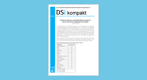 DSi Kompakt Nr. 2 - Grunderwerbsteuer Und Länderfinanzausgleich ...