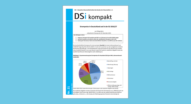 DSi kompakt Nr. 21 - Strompreise in Deutschland und in der EU 2016/17