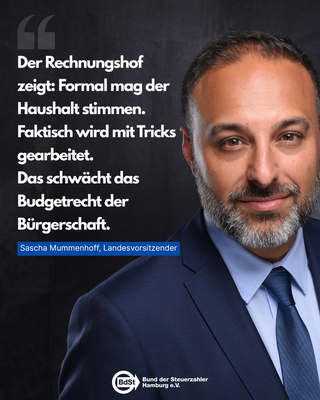 „Haushalt formal gewahrt - faktisch mit Tricks gesteuert: Rechnungshof dokumentiert wiederkehrende Defizite im Senat!“ „Haushalt formal gewahrt - faktisch mit Tricks gesteuert: Rechnungshof dokumentiert wiederkehrende Defizite im Senat!“