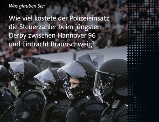 BdSt fordert: Profi-Fußball an Polizeikosten für Hochrisikospiele beteiligen