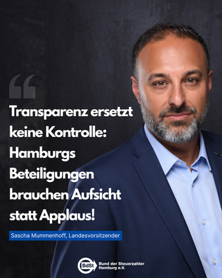 Mit 372 direkten und indirekten stadteigenen Firmen und rund 79.000 Beschäftigten hat Hamburg die Übersicht über seine Beteiligungen längst verloren! Mit 372 direkten und indirekten stadteigenen Firmen und rund 79.000 Beschäftigten hat Hamburg die Übersicht über seine Beteiligungen längst verloren!