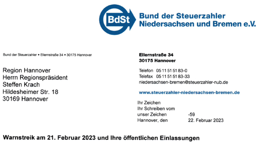 Offener Brief An Regionspräsidenten Steffen Krach | Bund Der ...