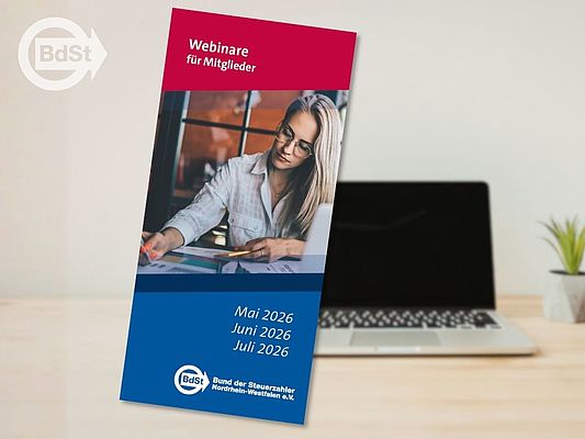 Die neuen Webinare des BdSt NRW