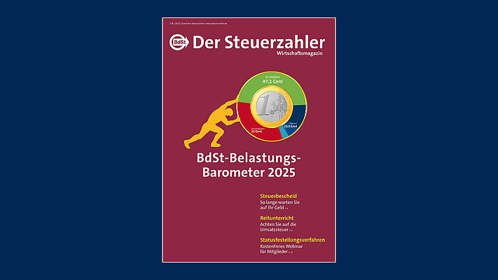 DER STEUERZAHLER Juli/August 2025   