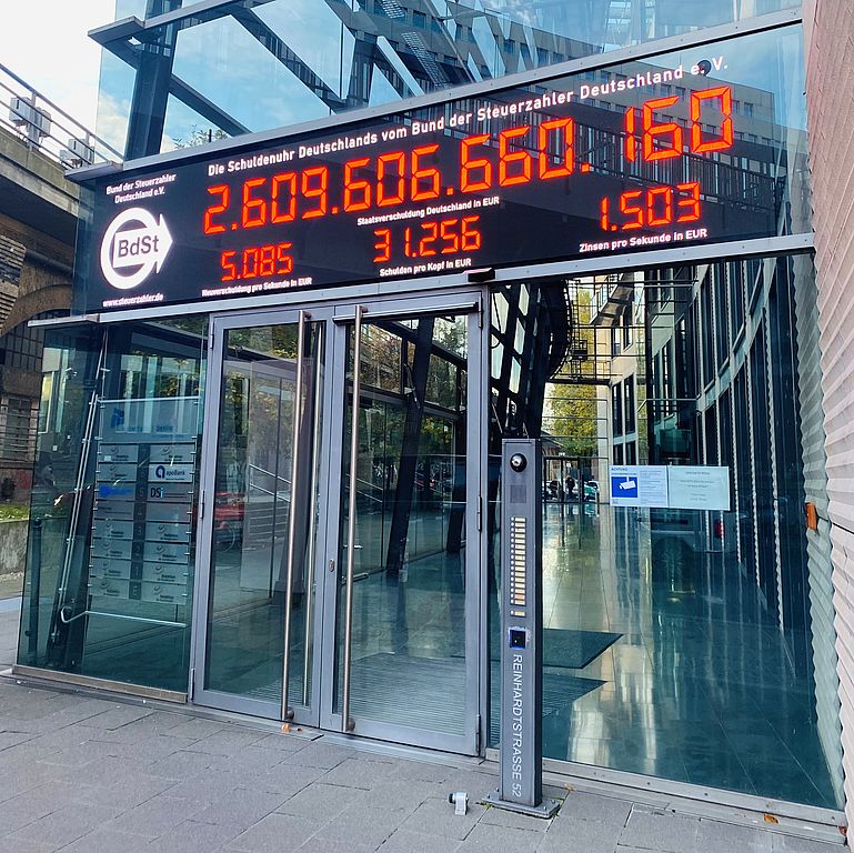 Schuldenuhr Deutschlands