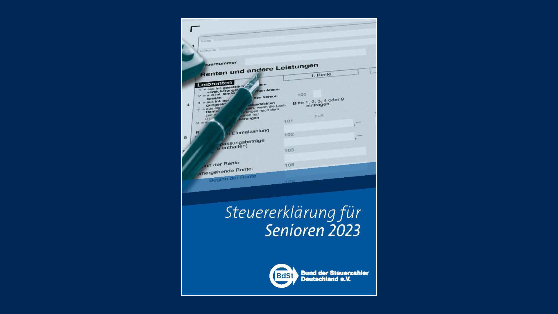 Steuererklärung für Senioren 2023 Cover