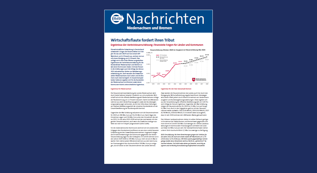 BdSt-Nachrichten Niedersachsen und Bremen Dezember 2024