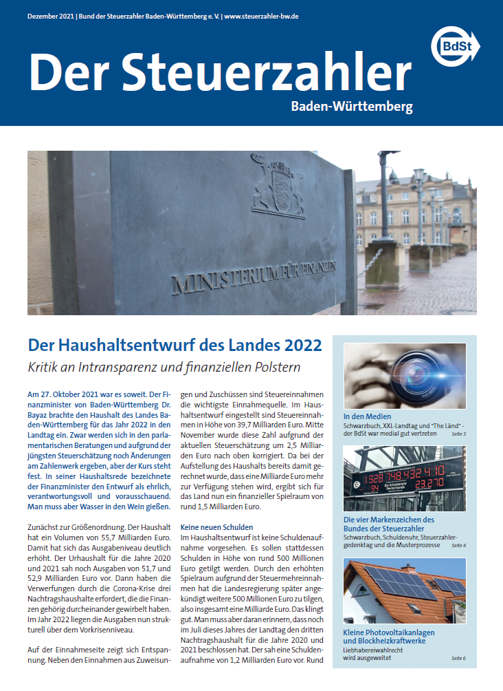 Landesbeilage Baden-Württemberg Dezember 2021