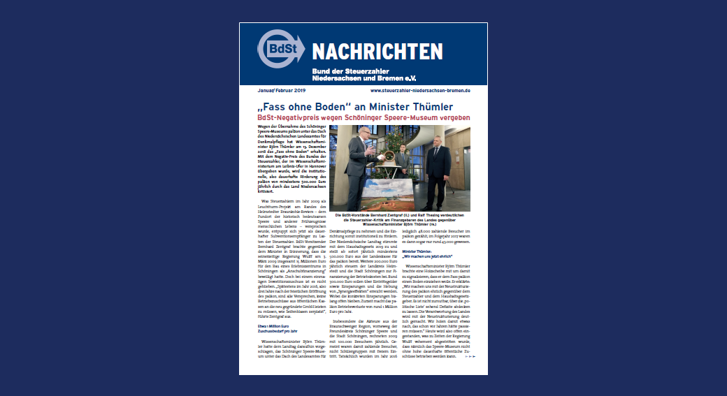 BdSt-Nachrichten Niedersachsen und Bremen Januar/Februar 2019
