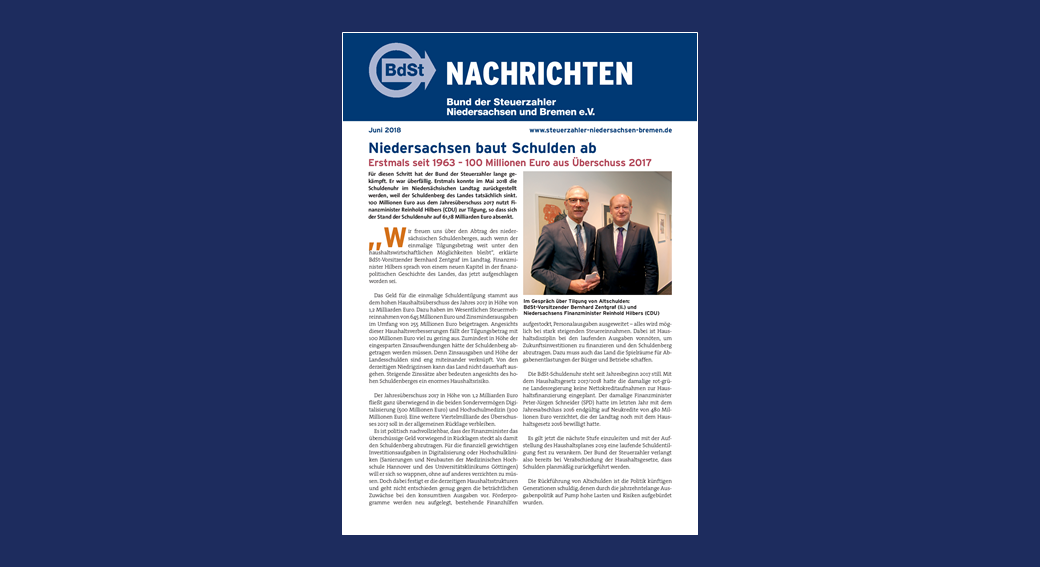 BdSt-Nachrichten Niedersachsen und Bremen Juni 2018