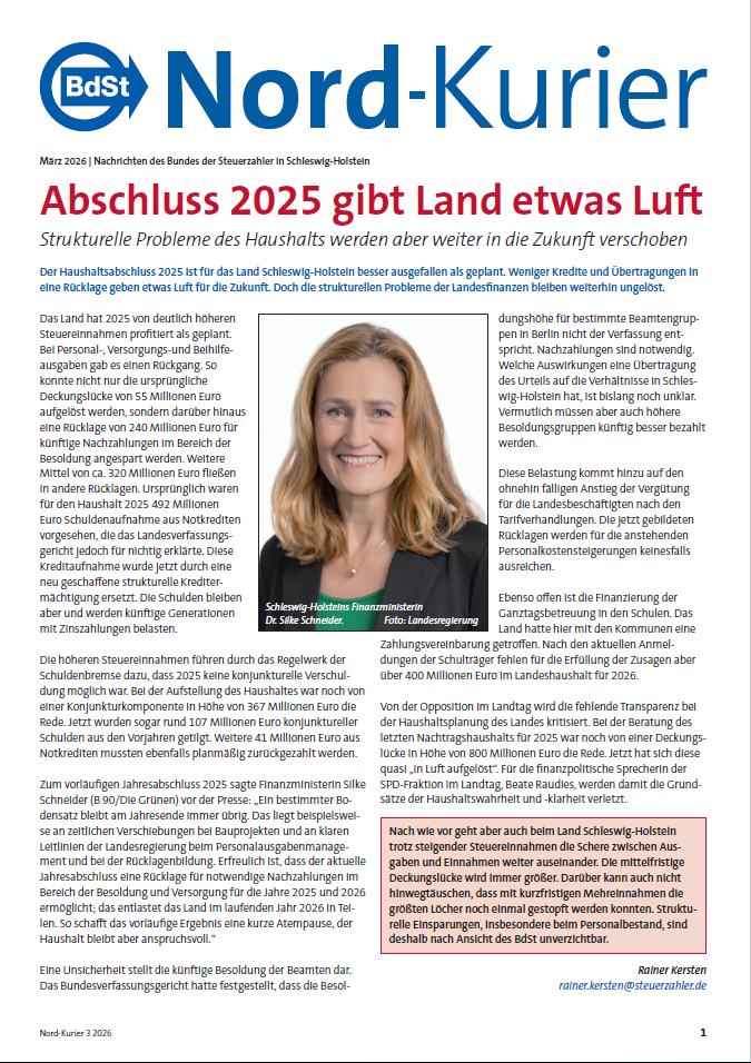Landesbeilage Schleswig-Holstein März 2026 